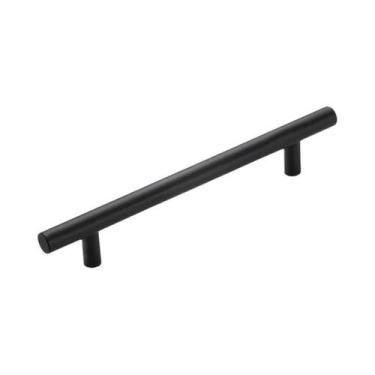 Imagem de Puxador De Porta De Armário Em Aço Inoxidável Preto E Prata, Alça Long