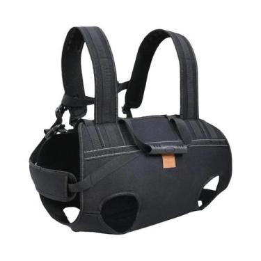 Imagem de Mochila Grande Para Cães Multifuncional: Suporte E Enfaixe Para Caminh