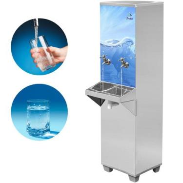 Imagem de Bebedouro Resfriador De Água Industrial B25 Coluna 1Tg 1Tn - Frisbel, 