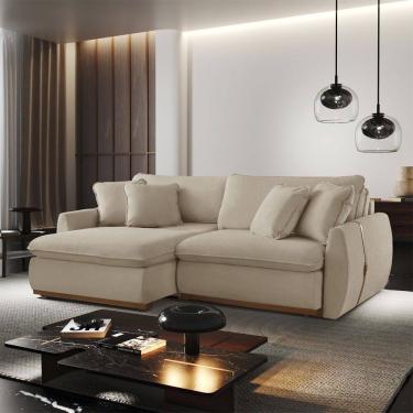 Imagem de Sofa cama Retratil e Reclinavel Inova 270 cm Braco 15 cm Meu Sofa Online