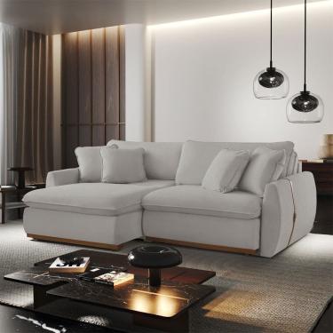 Imagem de Sofa cama Retratil e Reclinavel Inova 270 cm Braco 15 cm Meu Sofa Online