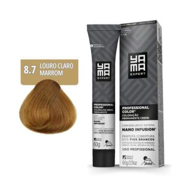 Imagem de Coloração Nano 8.7 Louro Claro Marrom Yamá - Yama