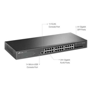 Imagem de Switch De 24 Portas Gb TP Link Tl SG3428