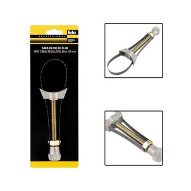 Imagem de Chave Saca Filtro De Óleo Tipo Cinta Regulável 60 A 100mm - EDA