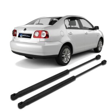 Imagem de Kit Par Pistão Amortecedor Tampa Traseira Porta Malas Polo Sedan 2002 