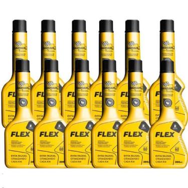 Imagem de Kit 12 Aditivo Gasolina E Etanol Bardahl Flex 200ml 12 Unid