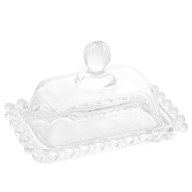 Imagem de Manteigueira Pearl para Armazenar Manteiga em Cristal com Tampa Encaixável para Mesa Transparente Wolff