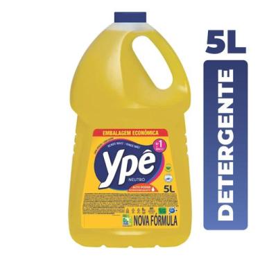 Imagem de Detergente Ypê Neutro 5L Galão Lava Louças Original Alto Rendimento Ec