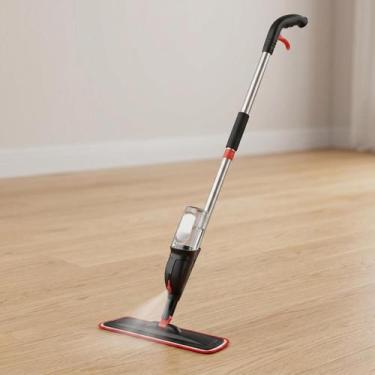 Imagem de Mop Spray Design Leve Moderno Gira 360 Graus Com Reservatório Limpeza 