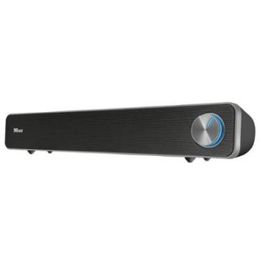 Imagem de Soundbar Trust Arys, Iluminação LED, Design Compacto, 12W, 3.5mm, USB, Preto - 22946-Un...