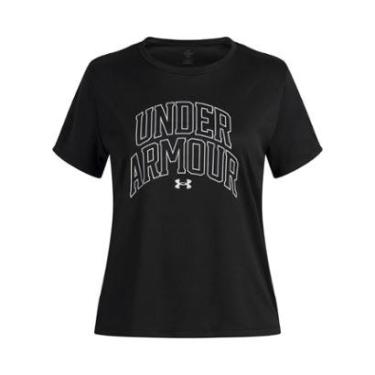 Imagem de Camiseta Infantil de Treino Under ArmourTech Varsity Graphic-Feminino