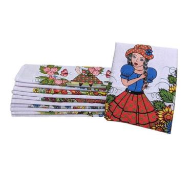 Imagem de Pano de Prato Estampado com Bainha 43x75 - REDESDEDOMRIR.COM