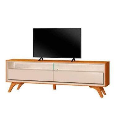 Imagem de Rack para Tv 75 com Led 2 Gaveta Austria Mavaular, Off White