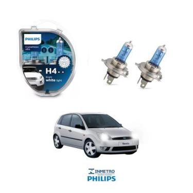 Imagem de Lâmpadas Farol Ford Fiesta Sedan Philips H4 CrystalVision