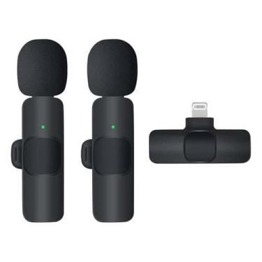 Imagem de Microfone Sem Fio Duplo Lapela Profissional Android Tipo C - K9, IPHON