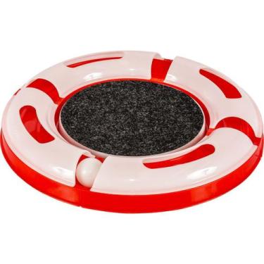 Imagem de Brinquedo P/ Gatos Cat GP Jel Ball 4 Partes C/Guizo Vermelha - Jel Pla