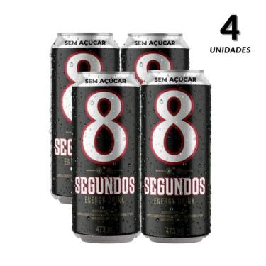 Imagem de Energético 8 Segundos Tradicional Zero Açucar 4 un de 473 ml - Funada