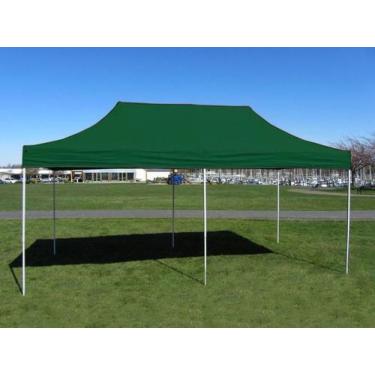 Imagem de Tenda Sanfonada T&T medida 6x3 Cobertura em Lona Sintética Verde