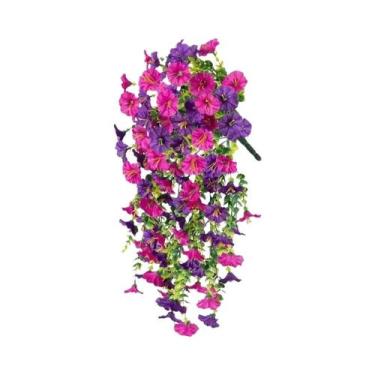 Imagem de Cesto De Parede Artesanal De Vime E Rattan Para Plantas E Flores - Sup