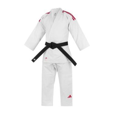 Imagem de Kimono Judo adidas Contest J650 Branco e Vermelho -, 160