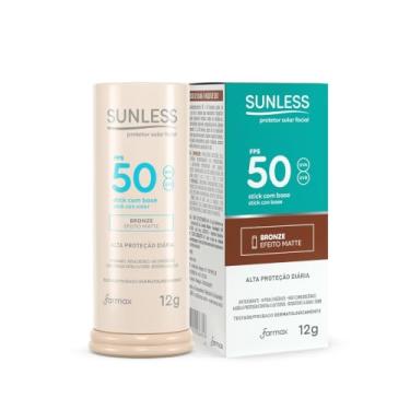 Imagem de Protetor Solar Facial Sunless Fps50 Bastão 12g Bronze