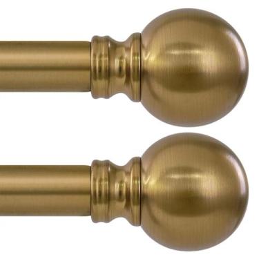 Imagem de Varões de Cortina Immiehh 81-152 cm Dourado Quente em Metal  Pacote co