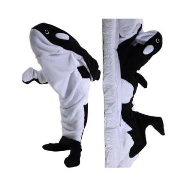 Imagem de Pijama Infantil De Halloween Com Tema De Tubarão, Macacão Com Capuz, K