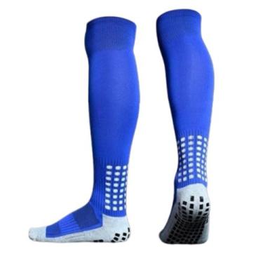 Imagem de Meião Antiderrapante Para Futebol Cano Longo Alto - BBH Sports, Azul c