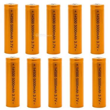 Imagem de Bateria 14500 3.7V Lítio Recarregável, Uso em Lanternas e Equipamentos
