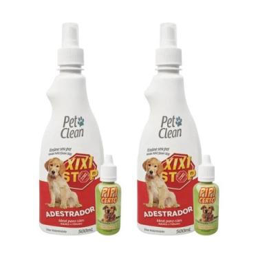 Imagem de Combo 2 Kit Pet Clean Xixi Stop + Pipi Certo para Cães