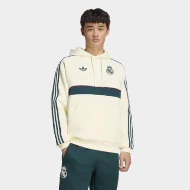 Imagem de Moletom Real Madrid Adidas Originals Masculina, Amarelo, M