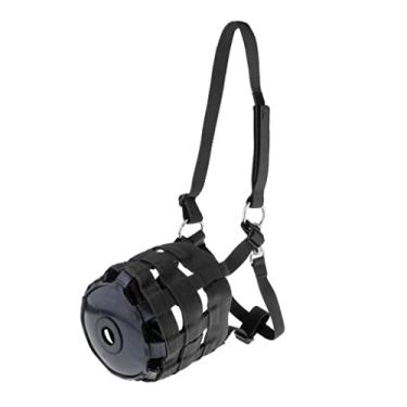 Imagem de shamjina Focinho de Náilon Pastando com Cabeçada para Pônei de Suprimentos Equestres, Todos Os Tamanhos Disponíveis, Preto L