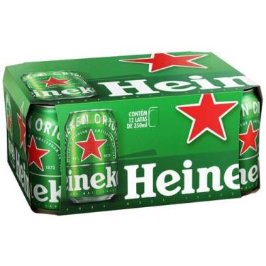 Imagem de Cerveja Heineken Premium Puro Malte Pilsen Lager - 12 Unidades Lata 35