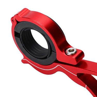 Imagem de Juicemoo Extensor de guidão, suporte de extensão de bicicleta, bela extensão rápida para faróis de 22,2-31,8 mm para câmeras para lâmpada (tubo de carbono vermelho de 10 cm, 12)