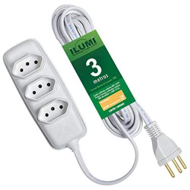 Imagem de Extensão Elétrica 3m Cinza Ilumi