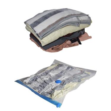 Imagem de Saco A Vácuo Para Organizar Roupas 60x80cm + Bomba De Sucção