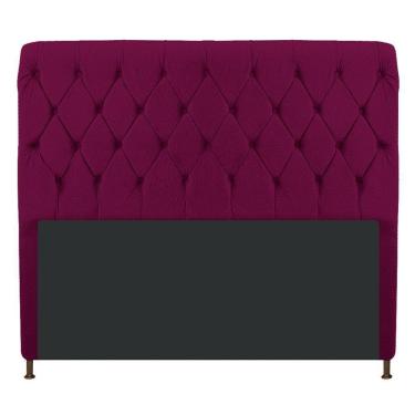 Imagem de Cabeceira Cristal 195 Cm King Size Com Capitonê Suede Bordô