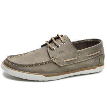 Imagem de Mocassim Dockside Couro Masculino Liso Tressê Leve