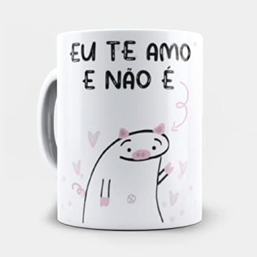 Imagem de Caneca Flork porco Eu te Amo e Não é