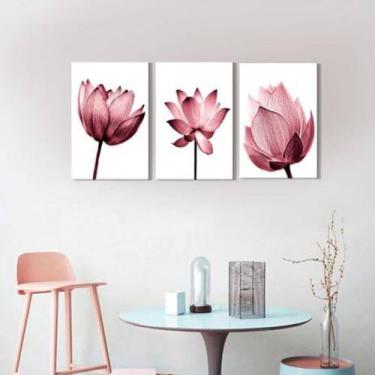 Imagem de Quadro De Decorativo Flor Rose - Bw Decore
