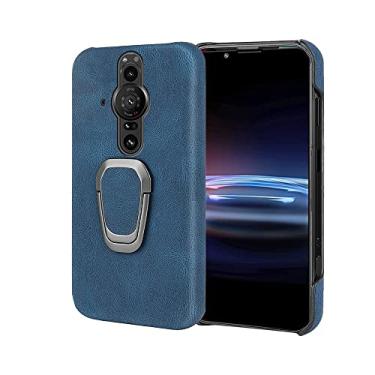 Imagem de HONGYAN Capa de telefone Para Sony Xperia Pro-I Ring Holder PU CASE Capa protetora
