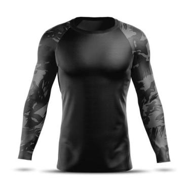 Imagem de Camiseta Térmica Segunda Pele Ad Store Dry Fit Preto E Camuflado Bope