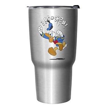 Imagem de Disney Caneca de viagem isolada de aço inoxidável Donald Jump 765 ml, multicolorida