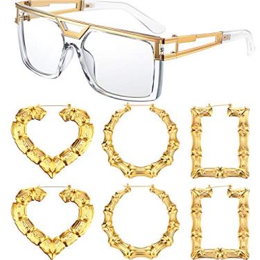 Imagem de 80s/90s – Kit de fantasia feminina Hip Hop Rapper DJ Sunglassass, sem cor, tamanho não