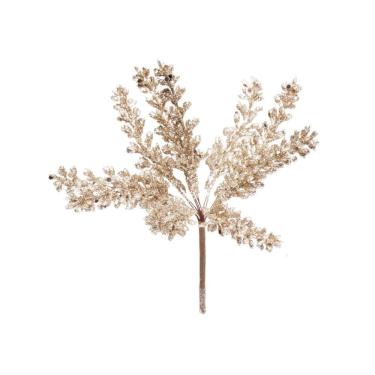 Imagem de Pick Galho Natalino C/frutas Douradas 1un 15x8x4cm 1200123