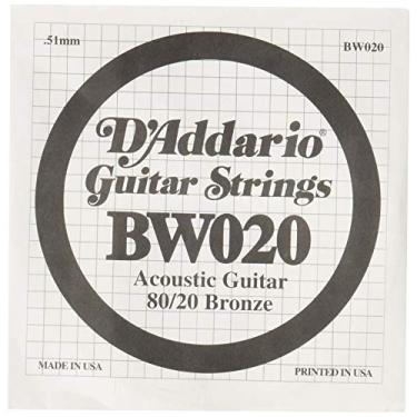 Imagem de Corda Avulsa Para Violao Aco .020 D'Addario 80/20 Bronze BW020