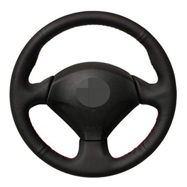 Imagem de TPHJRM Capa de volante de carro DIY couro artificial preto, apto para Honda S2000 2000-2008 Civic Si 2002-2004 Acura RSX Type-S 2005