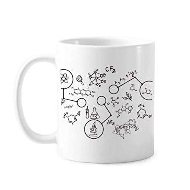 Imagem de Caneca molecular de cerâmica de cerâmica com sensação tecnológica química orgânica cerâmica xícara de café louça