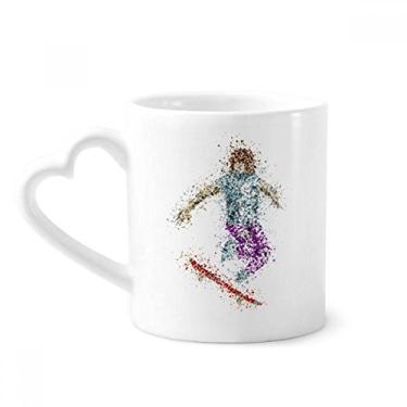 Imagem de Esqui Esporte Ilustração Estilo Desenho Caneca Café Cerâmica Copo Coração Vidro