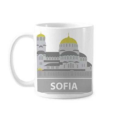Imagem de Sofia Bulgária Cinza Padrão Marco Caneca Cerâmica Café Porcelana Utensílios de Mesa